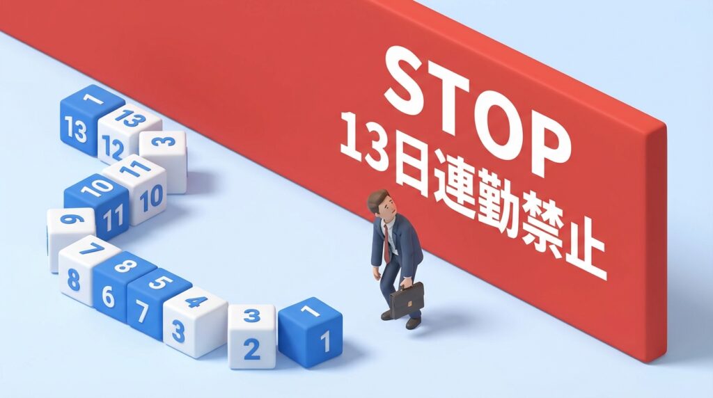 13日連勤禁止